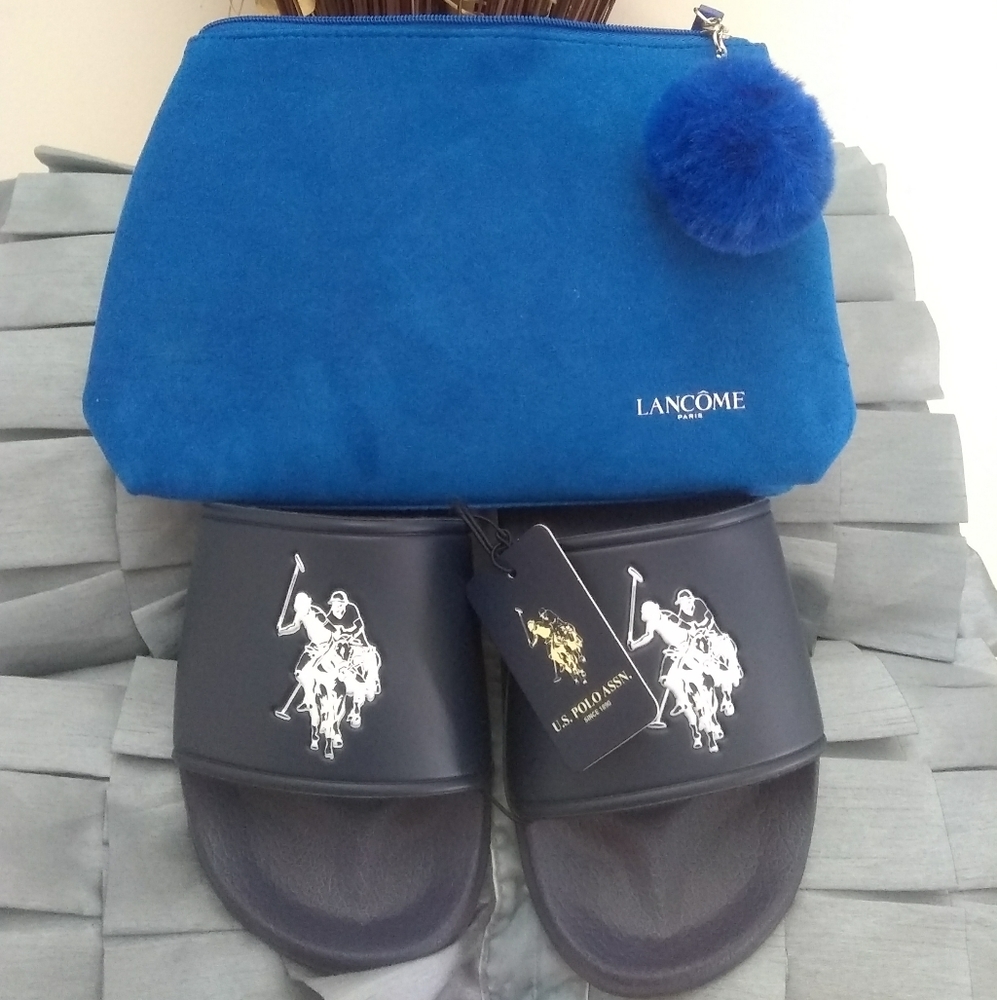 Polo Sandals & Lancome Bag